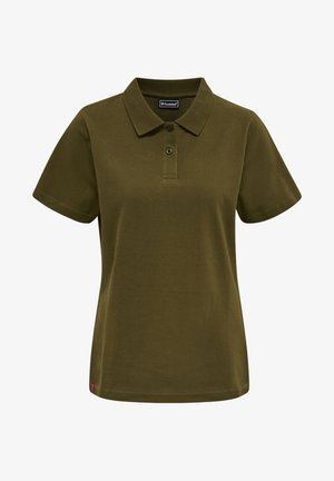 Hummel, CLASSIC - Poloshirts - dark olive
