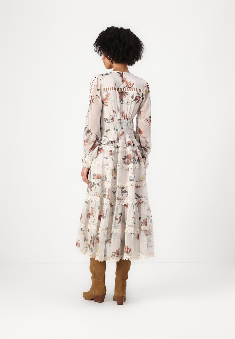 AllSaints ZORA MIDI DRESS - Day dress - ecru/white/off-white - Zalando.co.uk