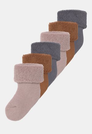 NEWBORN UNISEX 6 PACK - Socken - smoked pearl/brick/rosenrauch