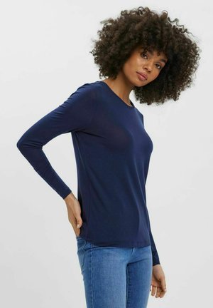 Vero Moda LANGARM- - T-shirt à manches longues - navy blazer