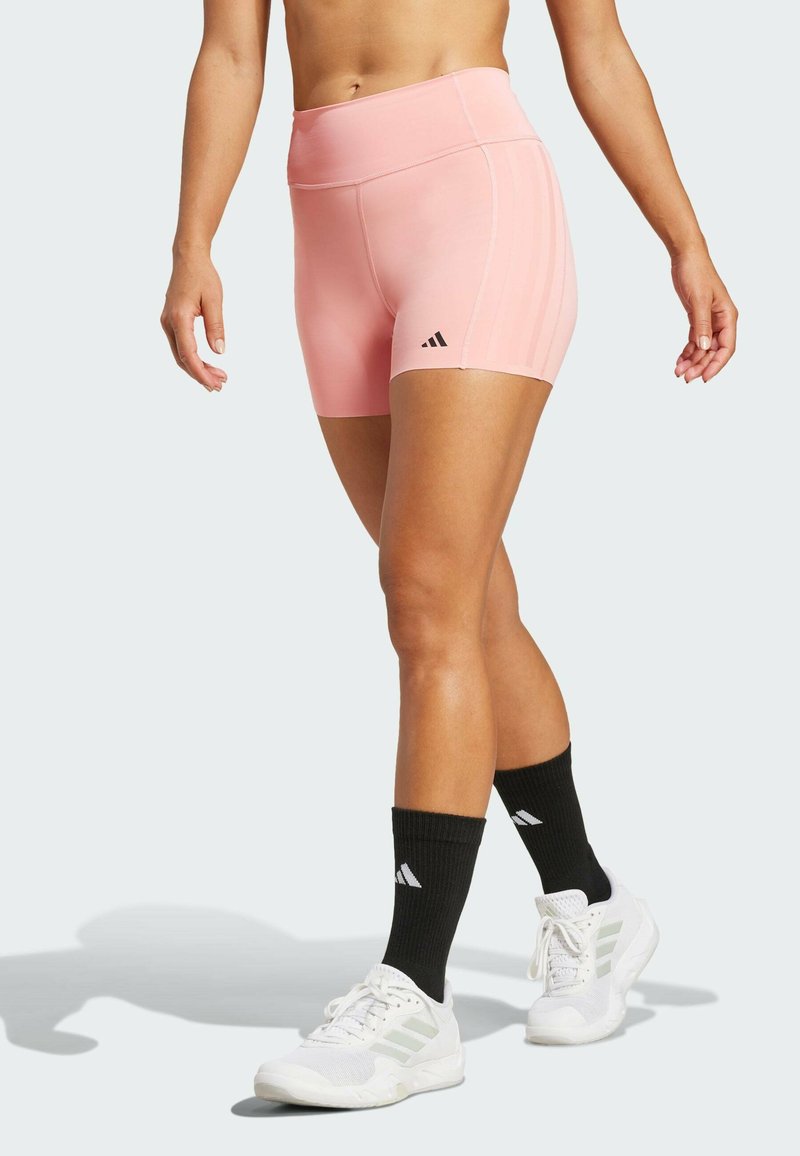 adidas Performance OPTIME RAW CUT HEM - Leggings - semi pink spark