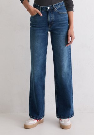 TOLVA WIDE LONG AUS - Straight leg jeans - authentic stretch dark blue wa