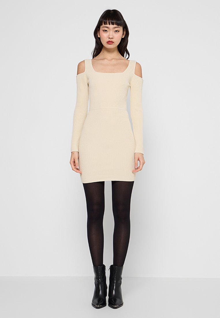 Iro Gebreide jurk beige Iro Gebreide jurk beige