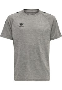 Hummel - XK CORE - Sports T-shirts - grey melange Miniaturebillede 1