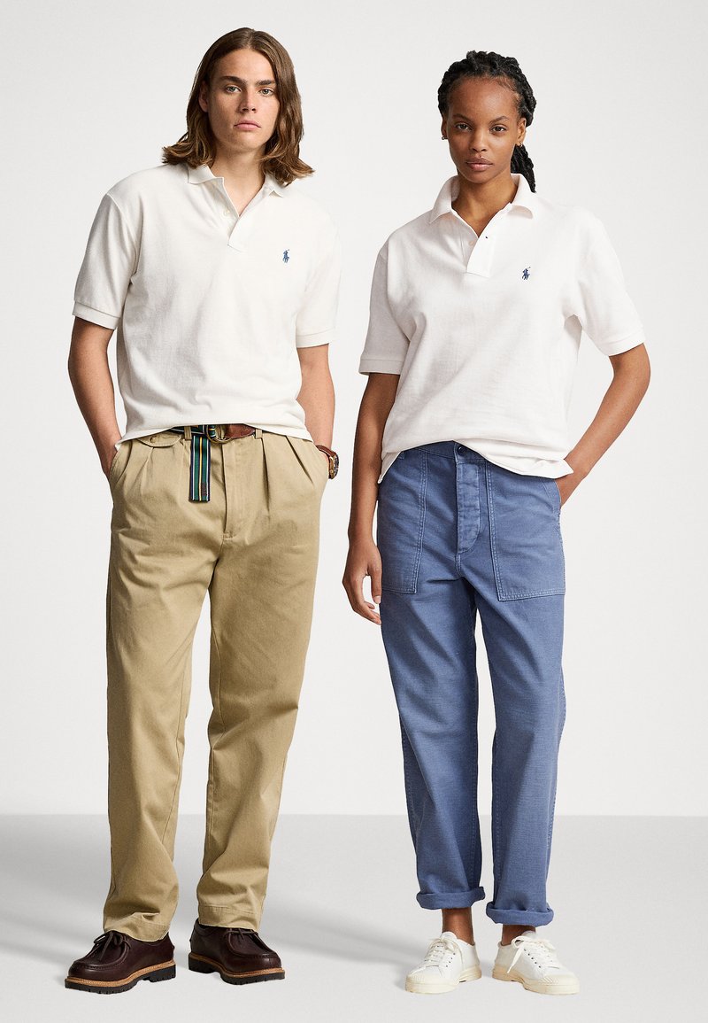 Polo Ralph Lauren ORIGINAL FIT MESH POLO SHIRT UNISEX - Πόλο - deckwash white