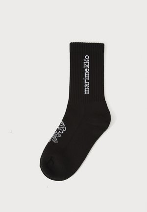 PUIKEA VIHKIRUUSU LOGO UNISEX - Socks - black/white