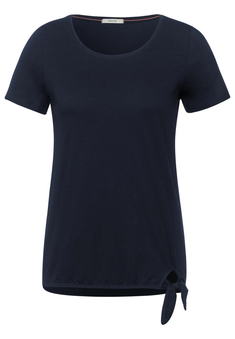 Damen T-Shirts | Cecil T-Shirt basic blau/dunkelblau - PP60805 Damen T-Shirts | Cecil T-Shirt basic blau/dunkelblau - PP60805