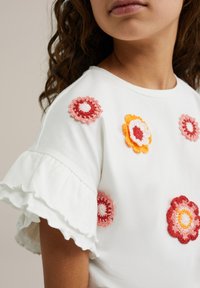 WE Fashion Marškinėliai su spaudiniu - white