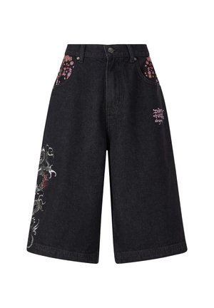 Ed Hardy DRAGON  - Shorts di jeans - black