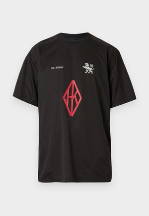 DIAMOND FOOTBALL TEE - T-shirt imprimé - black