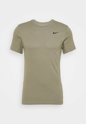Nike Performance TEE CREW SOLID - T-skjorte til trening - light army/black