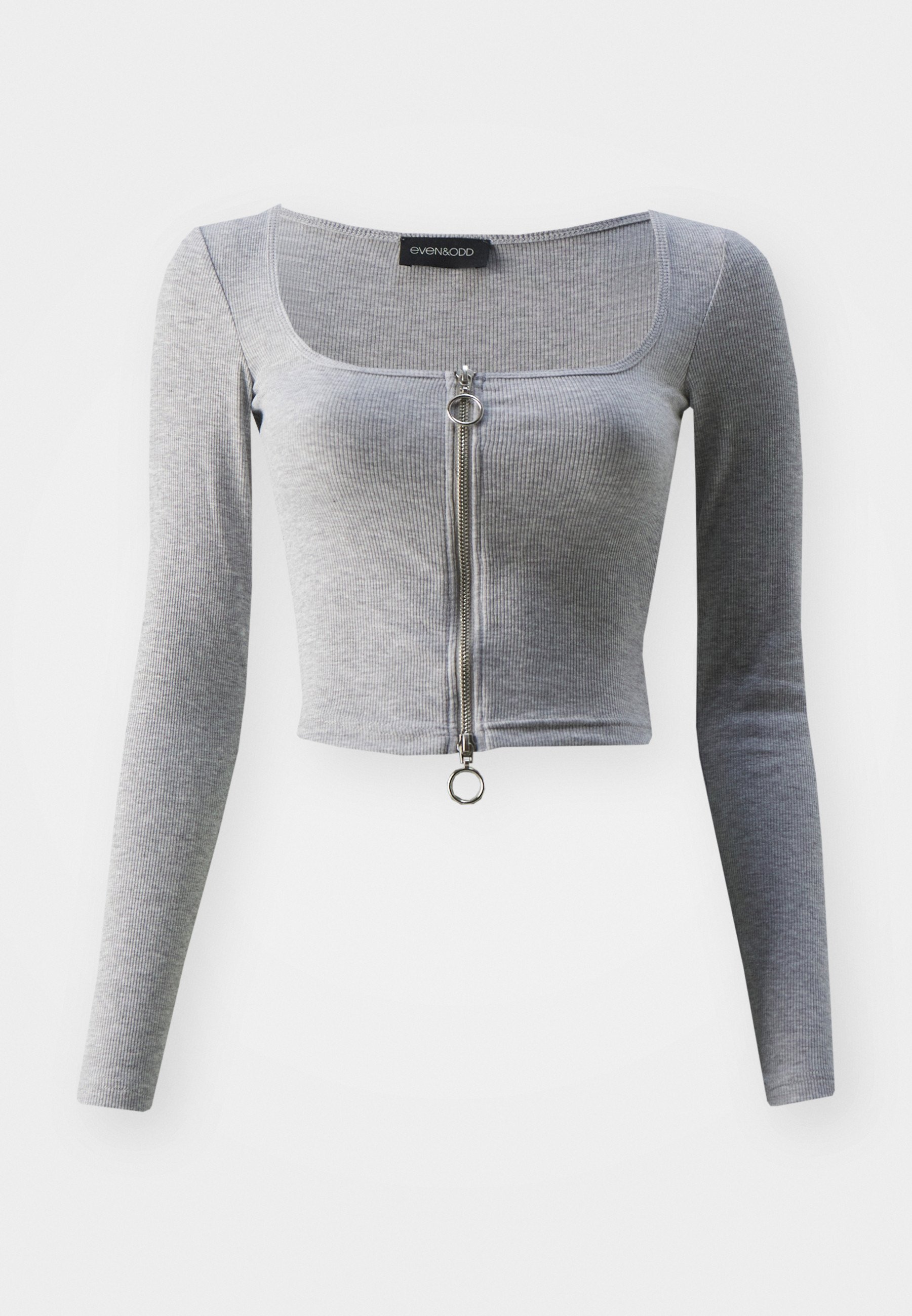 Grey long-sleeve shirt