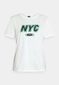 Gina Tricot T-shirt med print - off-white