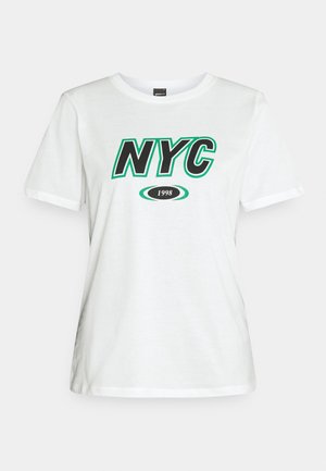 T-shirt med print - off-white
