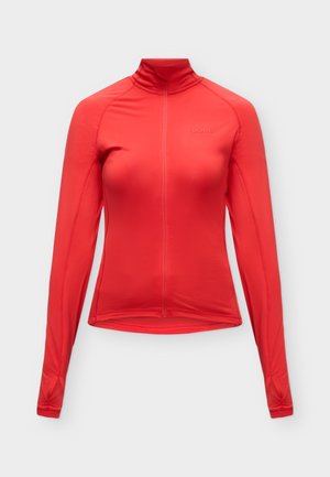 Björn Borg, FULL ZIP MIDLAYER - Блуза с дълги ръкави - flame scarlet