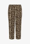 KCNANA STRIPED CULOTTE - Nohavice - naturel leopard print