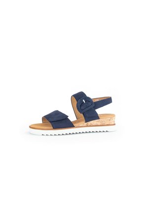 Sandalen met plateauzool - blau