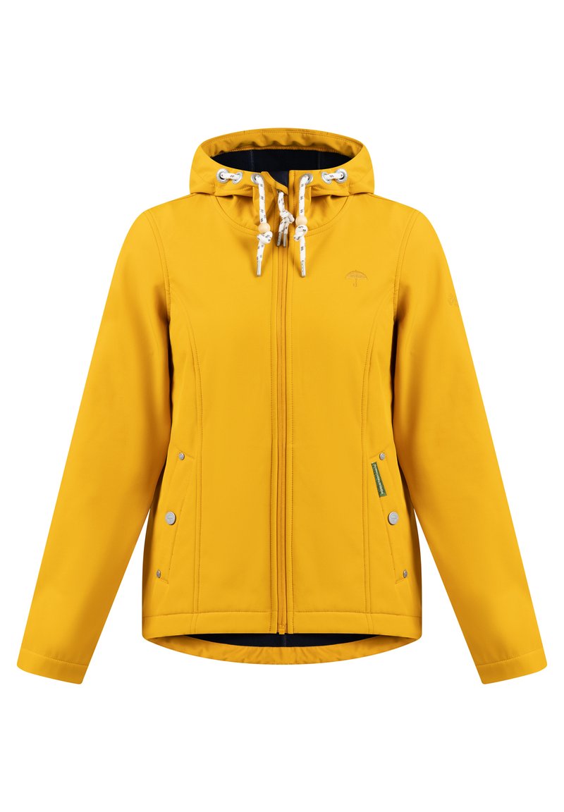 Schmuddelwedda Outdoorjas mosterdgeel