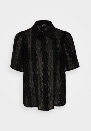 Vero Moda Tall VMDELSIE SHIRT  - Blúzka so zapínaním na gombíky - black