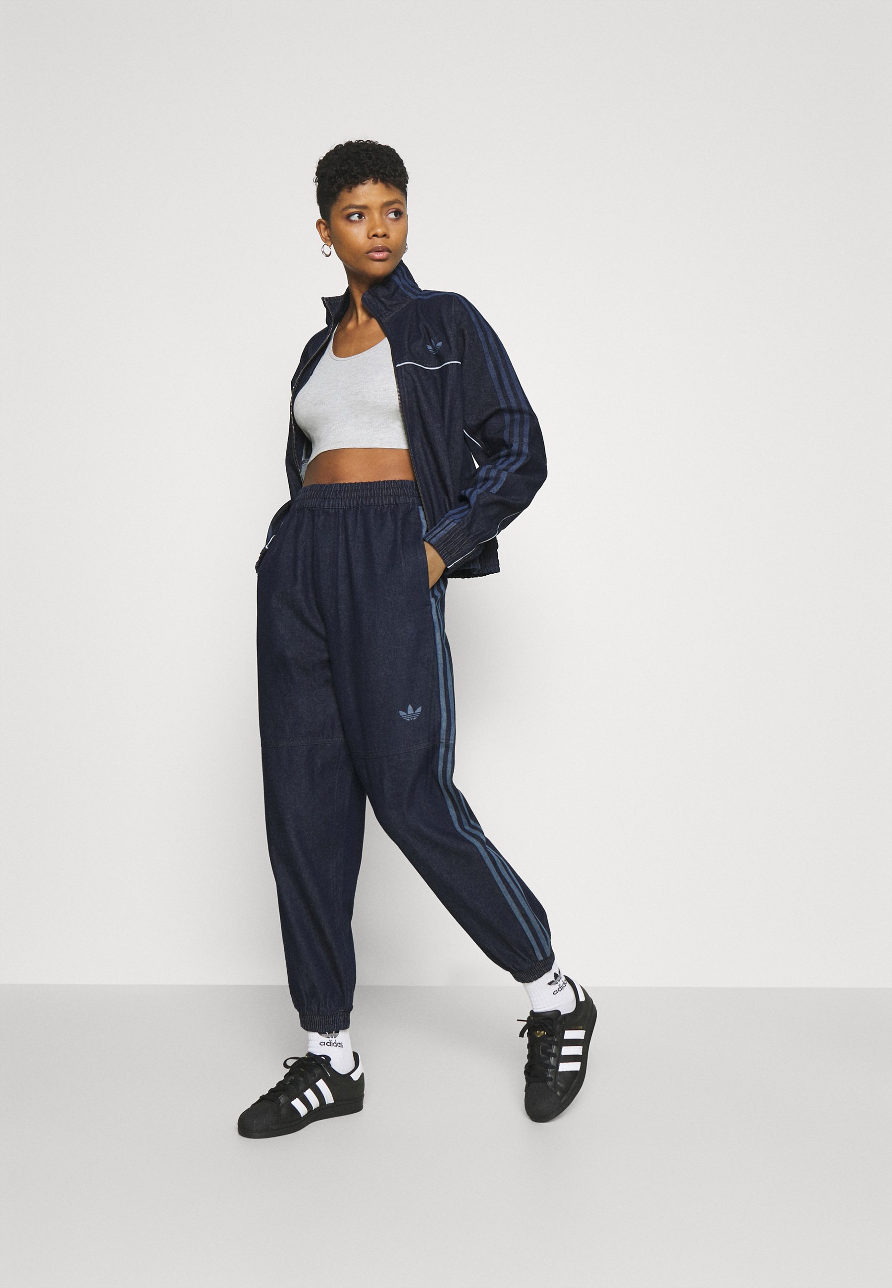 adidas Adicolor Tricolor Japona Sweat Pants - Black | adidas Thailand