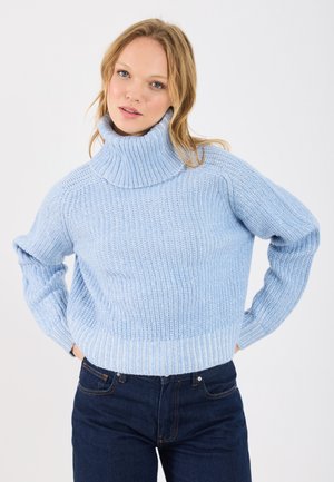 Πουλόβερ - light blue/white