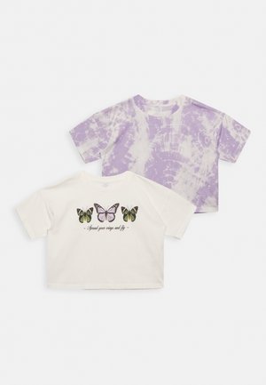 TOP 2-PACK PRINT - T-shirt print - light lilac