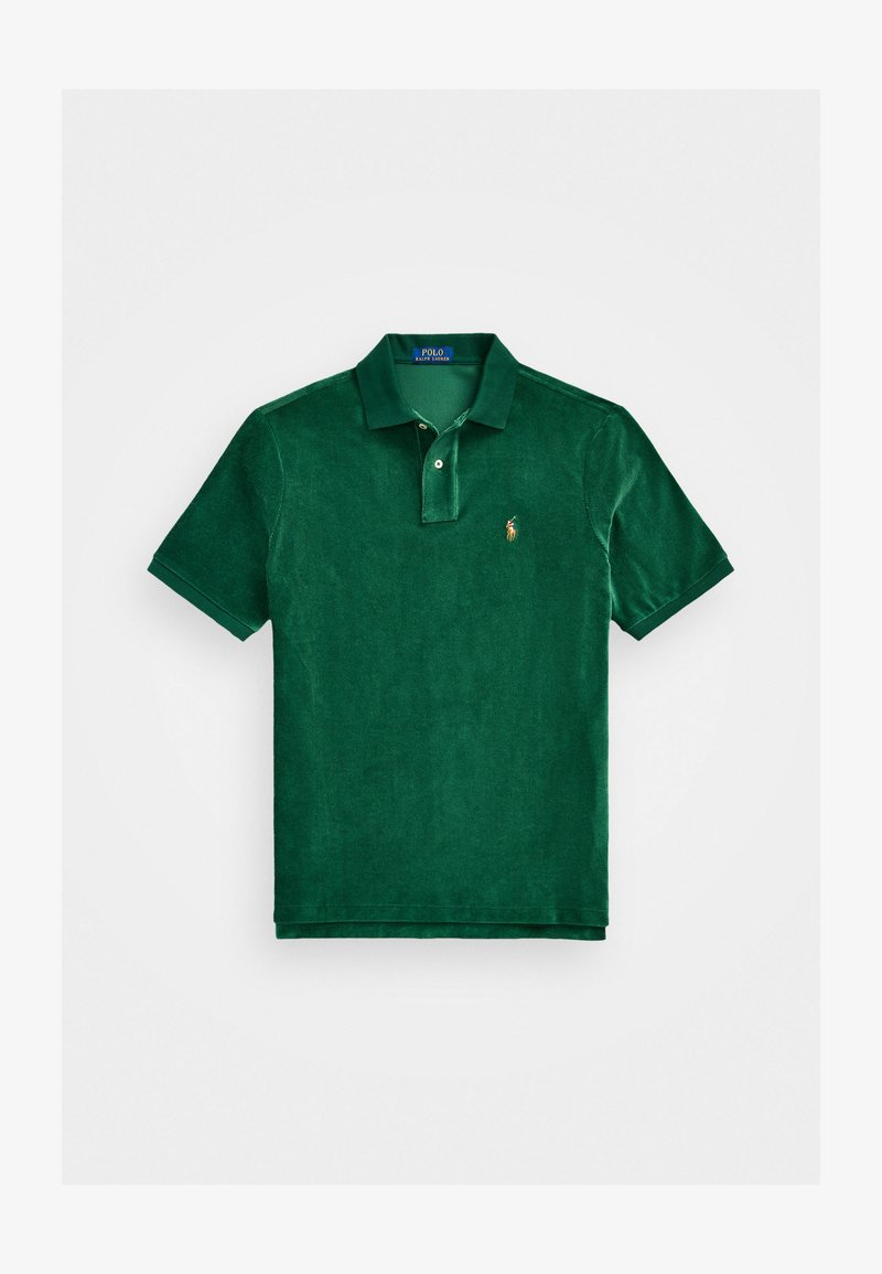 Polo Ralph Lauren CLASSIC FIT KNIT CORDUROY POLO SHIRT - Piké - moss agate