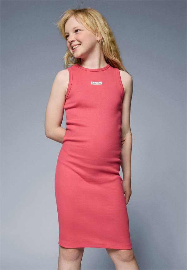 SLEEVELESS DRESS - Day dress - deep crimson fruit