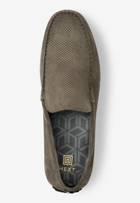 Next LEATHER DRIVER SHOES - Mokkasiner - grey