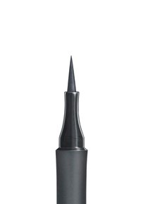 Schwarzer Filzstift-Eyeliner mit spitz zulaufender Spitze, elegantem mattem Finish und stabilem Boden. Entwickelt für präzises Auftragen und definierte Linien.