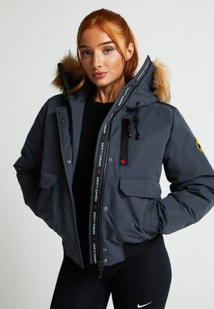 W GABELLIA HOODED  - Winterjas - asphalt