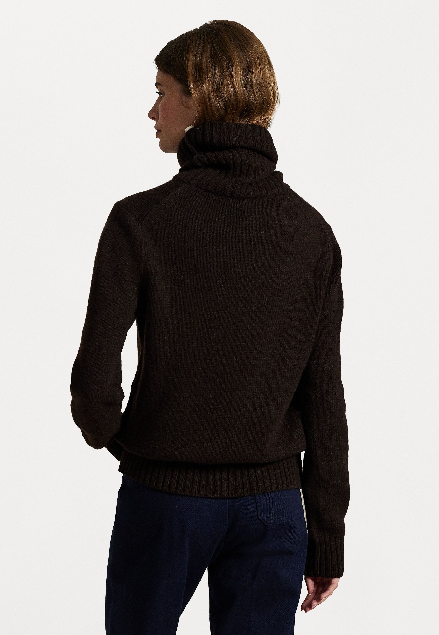 Polo Ralph Lauren WOOL TURTLENECK SWEATER - Jumper - walnut brown