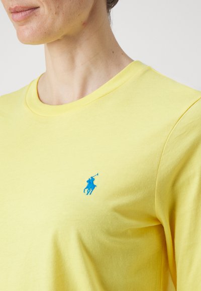Polo Ralph Lauren LONG SLEEVE JERSEY CREWNECK TEE - Tops ar garām piedurknēm - coastal yellow
