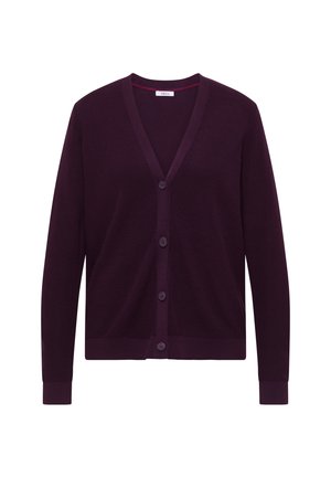 Cecil, CARDIGAN MIT V-NECK UND STRUKTUR - Cardigan - eggplant red