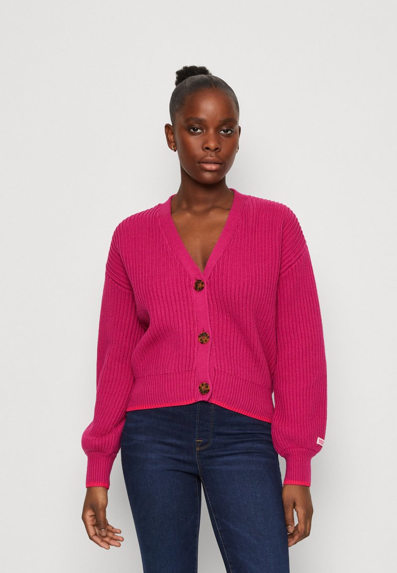 Scotch & Soda BOXY FIT CARDIGAN Vest fuchsia/donkerroze Zalando.nl