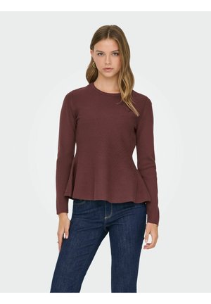 ONLVILDA PULLOVER - Strickpullover - rum raisin