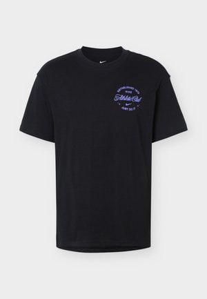 Nike Performance, TEE GRIT - Μπλουζάκι με στάμπα - black/persian violet