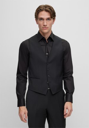 HUGE - Suit waistcoat - black