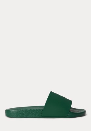 Polo Ralph Lauren SIGNATURE PONY SLIDE - Ciabatte da mare - forest/deckwash white