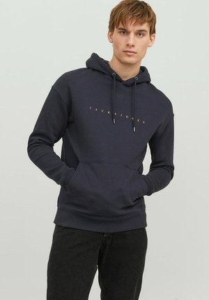 Jack & Jones MIT ECORP - Hoodie - navy logo