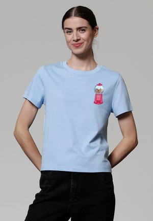 watapparel KAUGUMMIAUTOMAT - T-shirt imprimé - blue soul
