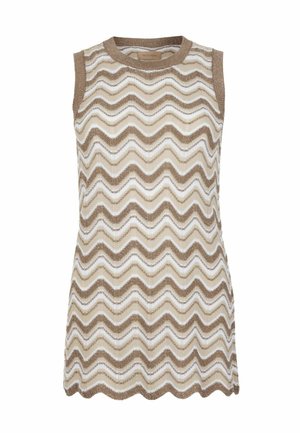 Falconeri, CHEVRON LAMÉ - Top - brown white