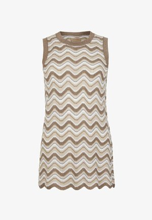 Falconeri, CHEVRON LAMÉ - Top - brown white