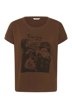 Cream, CRMALANA - T-shirt imprimé - black white flower