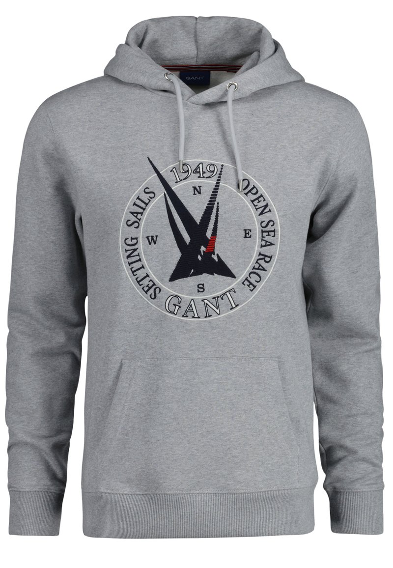 GANT SAIL Hoodie grey melange/grijs gemêleerd Zalando.nl