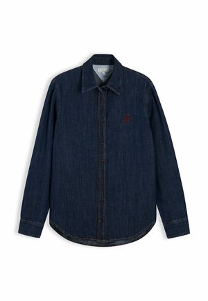 Tommy Hilfiger, TOMMY HILFIGER RELAXED FIT LOGO EMBROIDERY DENIM SHIRT - Hemdbluse - dark blue