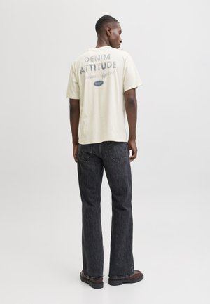 Jack & Jones JJEDOVER GRAPHIC TEE - T-shirt imprimé - antique white