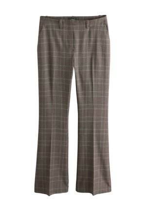 Next, PETITE FIT - CHECK BOOTCUT TAILORED TROUSERS - Bukser - burgundy