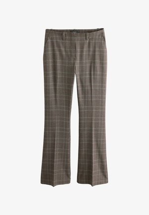 Next, PETITE FIT - CHECK BOOTCUT TAILORED TROUSERS - Bukser - burgundy