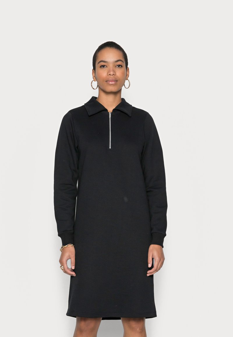 Gestuz NANKITA ZIPPER COLLAR DRESS Day dress black Zalando.ie